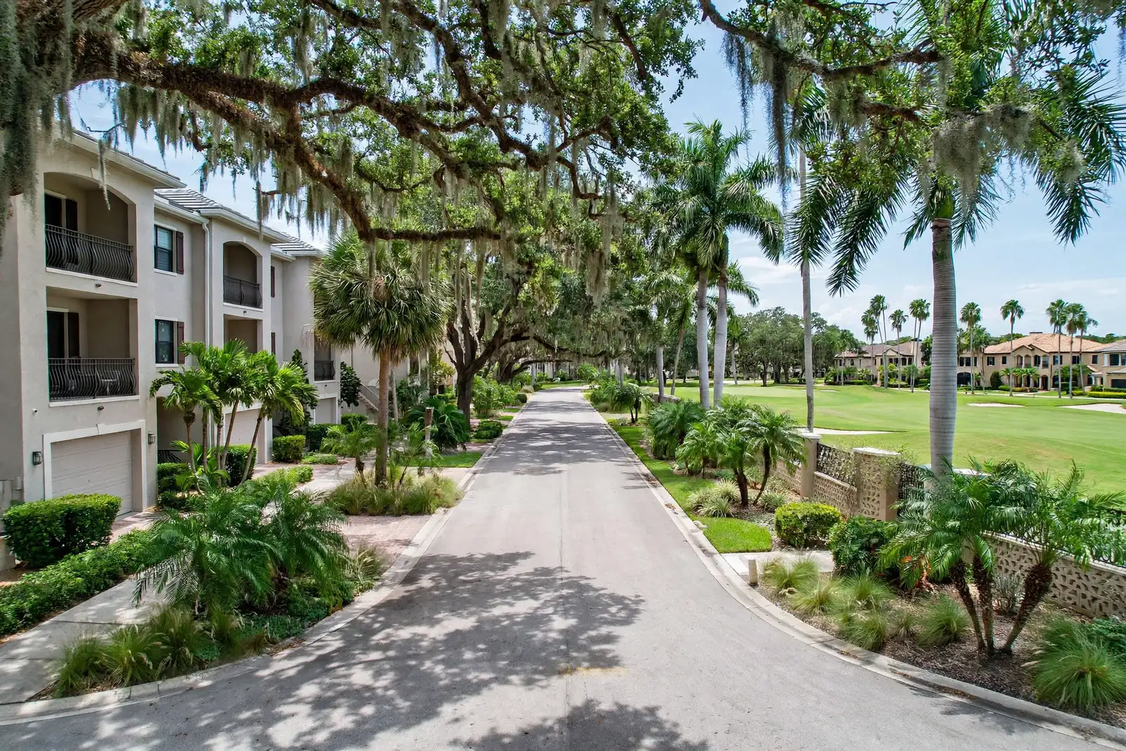 Homes and condos around a golf fairway in Broken Sound, Boca Raton